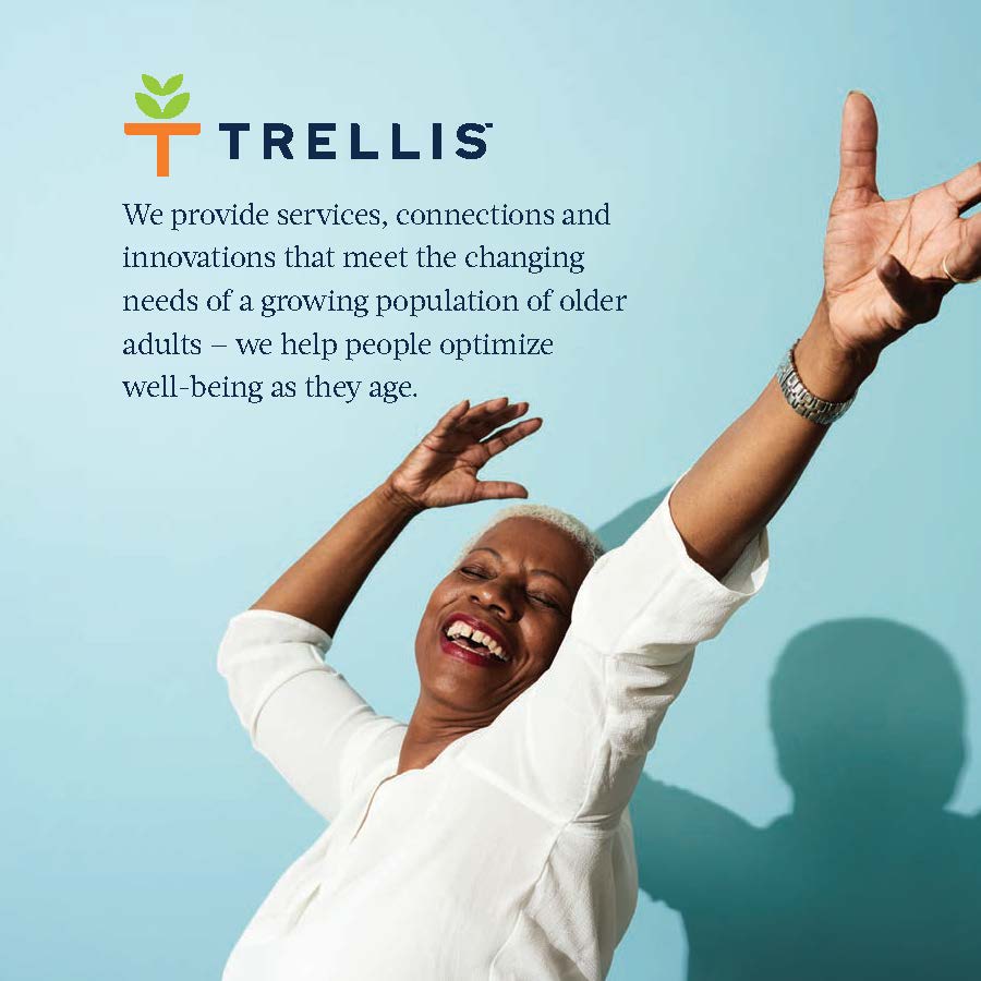 Trellis brochure cover - jublient woman