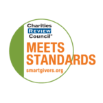 meets standards of charities review council logo