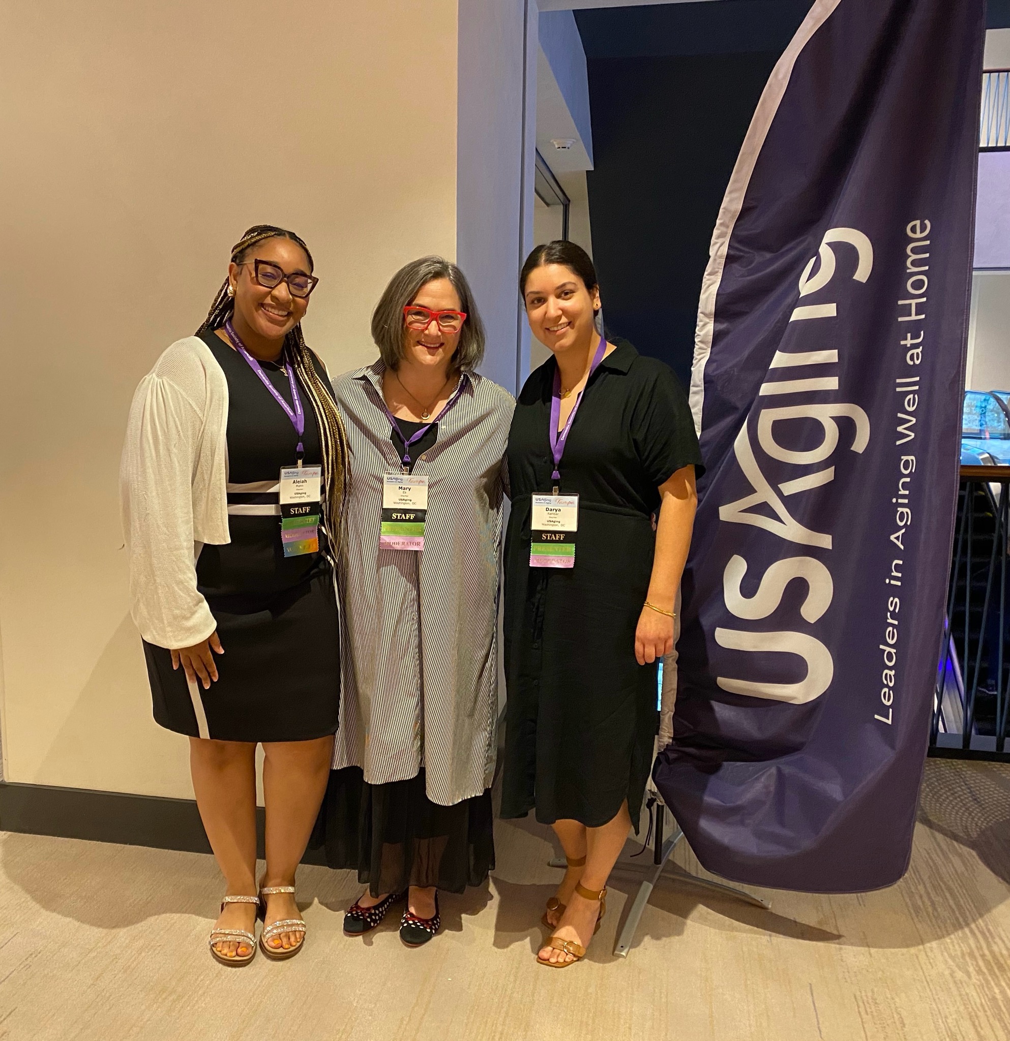 Photo of three staff from Dementia Friendly America standing together.