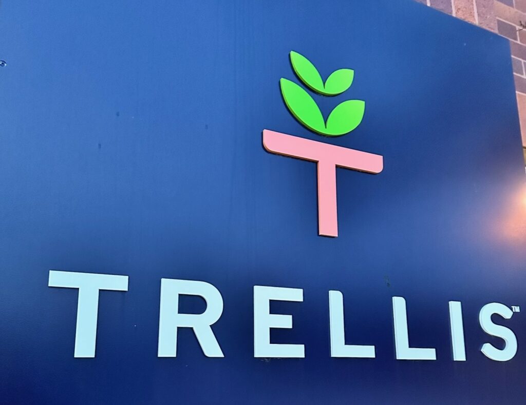 Trellis sign.